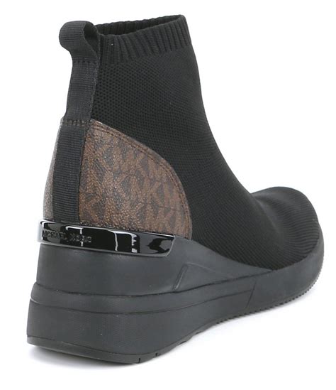 michael kors skyler black brown|Michael Kors bootie socks.